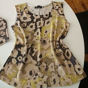 Pretty print cardigan set